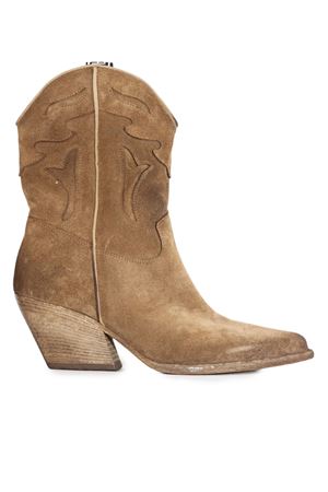 Camel Suede Texan Boot ELENA IACHI | E2016VELOURCAMEL